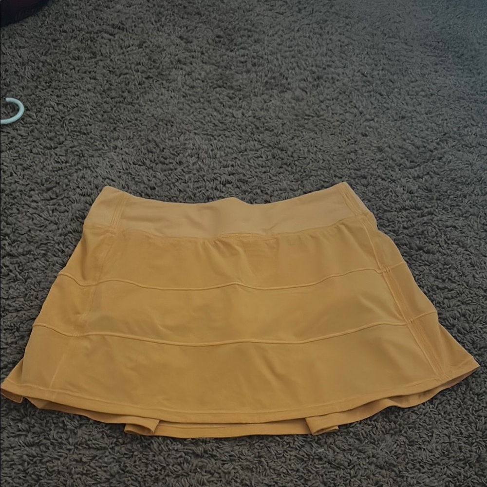 Lululemon Athletica Orange Skater Mini Skirt